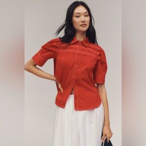 Short-Sleeve Reworked Buttondown Shirt
Anthropologie
In: True Red